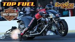 RAW SOUND AND POWER! THE THRILLING WORLD OF TOP FUEL NITRO HARLEY DRAG BIKES!