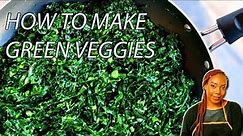 How to Cook Zimbabwe Muriwo - Leafy Greens - and leaving them appetizing and crispy.