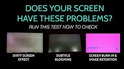 Run This Video On Your TV NOW | Burn in, Blooming & Dirty Screen Video Test