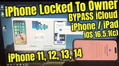 Bypass iPhone Locked to Owner iOS 16.5.1(c) iCloud Lock Bypass iPhone 11 12 13 14