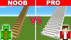 Minecraft NOOB vs PRO_ LONGEST STAIRCASE BUILD CHALLENGE
