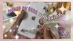 iPhone SE (2022) unboxing in 2023!✨ aesthetic +accessories +camera test | iphone unboxing aesthetic