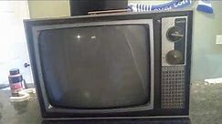 1970 zenith portable 19 inch black and white television