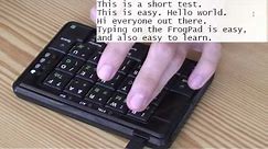 FrogPad - One-handed keyboard - Overview and demonstration
