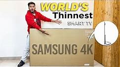 I Review The World's Thinnest 4k Samsung Smart T.V | Samsung Cystal CU8000 Review |