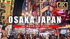 🇯🇵 JAPAN OSAKA NIGHT WALK 🐙 DOTONBORI FOOD STREET [4K HDR - 60 fps]