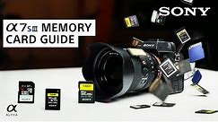 Sony a7S III Memory Card Guide with Miguel Quiles | Sony Alpha Universe