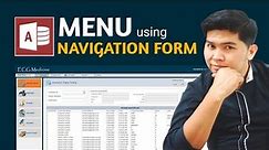 How to Create MENU using NAVIGATION form in Microsoft Access | Edcelle John Gulfan