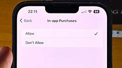 How to disable in-app purchases on iPhone!