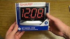 Sharp SPC033D Alarm Clock Overview, Instruction Manual