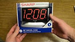Sharp SPC033D Alarm Clock Overview, Instruction Manual