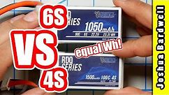 4S 1500 vs 6S 1050 mAh | FINALLY THE TEST YOU DEMANDED