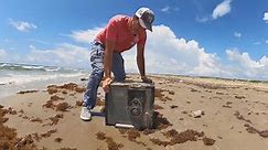 Mysterious safe washes up on beach – you won't believe what's inside