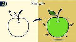 How To Draw an Apple in Adobe illustrator