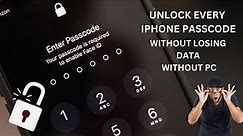 Unlock Every iPhone Passcode Without Losing Data Without Computer !! Step by step guide