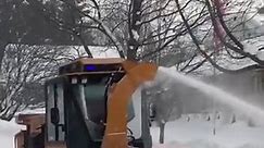The Two-Stage Snow Blower in Action! | MiloPax