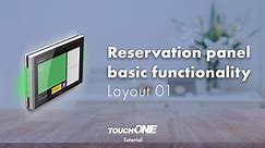 touchONE reservation panel basic functionality | Layout 01
