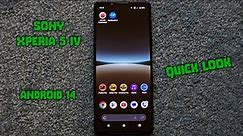 Sony Xperia 5 IV - Android 14 (Update) - Quick Look