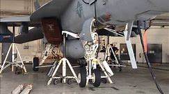 F/A-18 Super Hornet landing gear test.