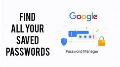 HOW TO FIND YOUR SAVED PASSWORDS ON CHROME