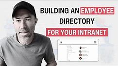 How to build an Employee Directory for your SharePoint Intranet