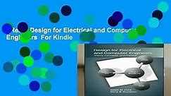 [Read] Design for Electrical and Computer Engineers  For Kindle