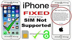 SIM Not Supported iPhone 7,6s Plus,6s,6,5s,5c,5,SE,4s,4 ANY Network Unlock 2017
