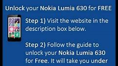 How to Unlock Nokia Lumia 630 for FREE
