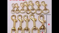 Trigger Clip Swivel Hooks--Solid Brass---by SnapSTools.com