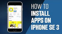 How To Install / Uninstall Apps On iPhone SE 3