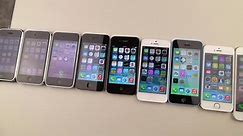 iPhone6 Plus vs 6 vs 5S vs 5C vs 5 vs 4S vs 4 vs 3GS vs 3G vs 2G Drop Test