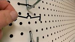 How to use peg locks on peg board — install and remove locking plastic pieces