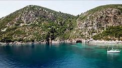 Sailing Along The Greek Aegean Islands - 4K drone footage
