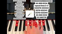 Magic piano tutorial (letters and numbers)