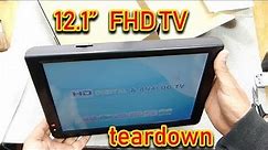 Portable 12" FHD LED TV treardown