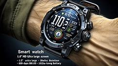 ⌚ AMAZTIM Smart Watch for Men | 1.85" HD Ultra Large Screen | 100 Days Extra-Long Battery Review ⌚