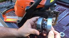 How to replace a chainsaw sprocket,Stihl MS 290,310,390,391