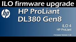 ILO firmware upgrade HP ProLiant DL380 Gen8
