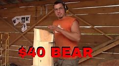 $40 Chainsaw Carved bear tutorial