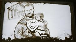 „Misje sercem Kościoła” malowane piaskiem [PL]