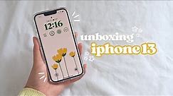 iphone 13 unboxing 2023 (pink, 128gb) aesthetic unboxing + accessories 🧸