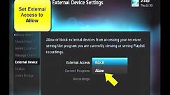How to Allow External Device Access on a DIRECTV Receiver for a KVH TracVision TV-series System