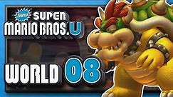 New Super Mario Bros. U Part 8 - World 8: Peach's Castle! (4 Player)