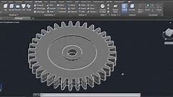Auto CAD training 3D gear
