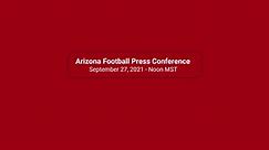 Arizona Football Press Conference