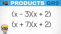 Gr 9 Products : Binomials