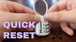 How To Reset TSA Cable Lock Combo Tutorial - Lock Reset Series
