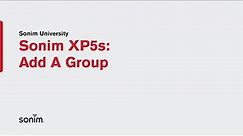 Sonim XP5s - AT&T EPTT Add a group