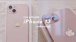 iPhone 13 (Pink 💗) Unboxing *iPhone SE Rose Gold aesthetics*