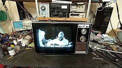 Servicing an early 1970s Magnavox 13" b&w tv model 1ST5017 - Vertical sweep failure.